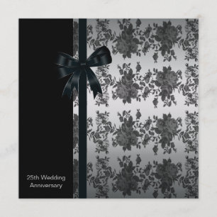 Roos 25th Wedding Jubileum Party Kaart