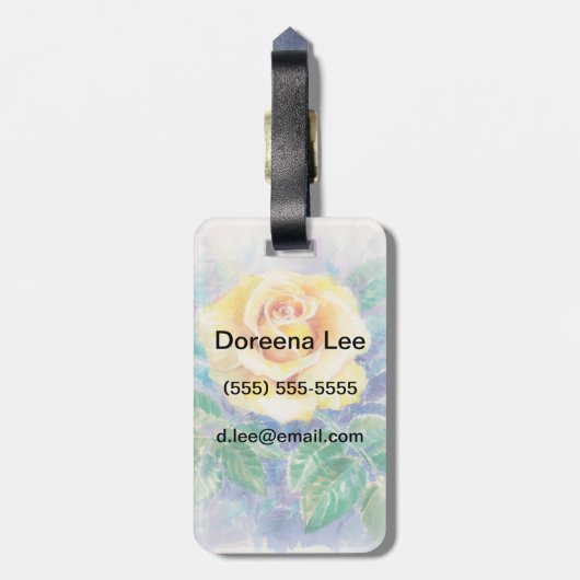 Roos 2 bagagelabel (Achterkant verticaal)