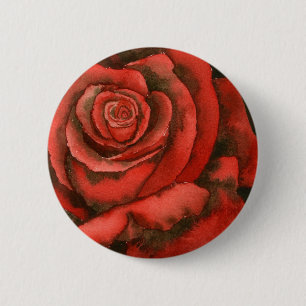"Roos #3" Floral Button