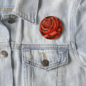 "Roos #3" Floral Button (In situ)