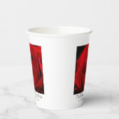 Roos 40e Ruby huwelijksverjaardag Papieren Bekers (Links)