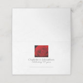 Roos 40e Ruby jubileum plaatskaarten Plaatskaartje (Buitenkant ongevouwen)