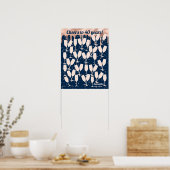 Roos 40e verjaardag gastenboek - Proost op 40 jaar Poster (Keuken)