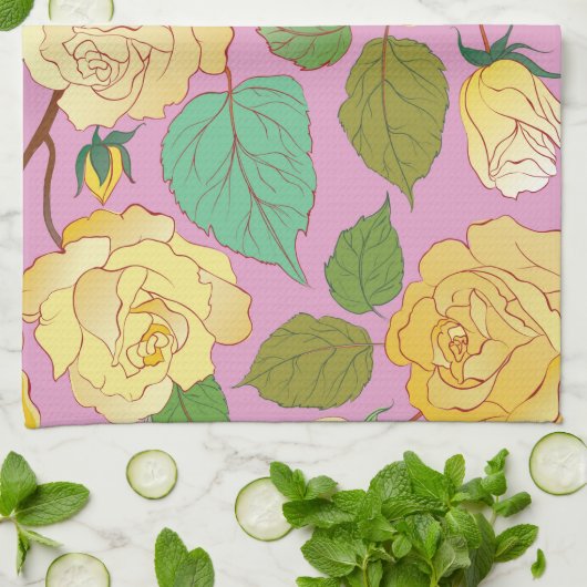 ROOS 6 THEEDOEK (Gevouwen)