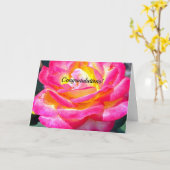 Roos 7220 Gefeliciteerd Kaart (Gele Bloem)