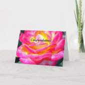 Roos 7220 Gefeliciteerd Kaart (Voorkant)