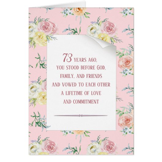 Roos 73e Jubileum van de waterverf (Voorkant)