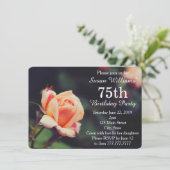 Roos 75e uitnodiging van de Birthday Party (Staand voorkant)