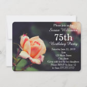 Roos 75e uitnodiging van de Birthday Party (Voorkant)