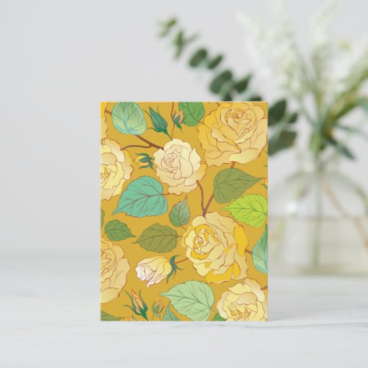 ROOS 7 BRIEFKAART (Staand voorkant)