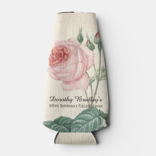  Roos 85th Birthday Celebration Bottle Flesjeskoeler (Voorkant)