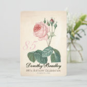 Roos 85th Birthday Celebration Custom I Kaart (Staand voorkant)