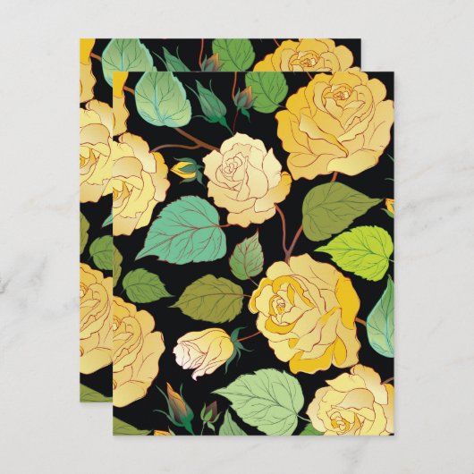 ROOS 8 NOTITIEKAARTJE (Voorkant / Achterkant)