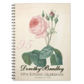  Roos 95th Birthday Celebration Guest Book Notitieboek (Voorkant)