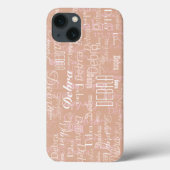 Roos - Aangepaste naam volledig overdruk Case-Mate iPhone Case (Achterkant)