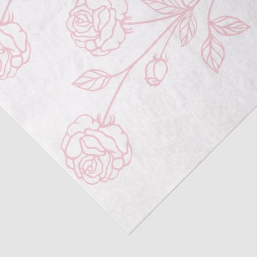 Roos aanjager roze loskoppeling Tissuepapier (Detail)