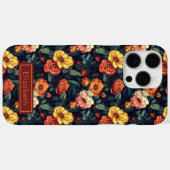 Roos Aanpasbare Naam Iphone Hoes Voor Meisjes (Achterkant (horizontaal))