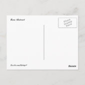 Roos Abstract Briefkaart (Achterkant)