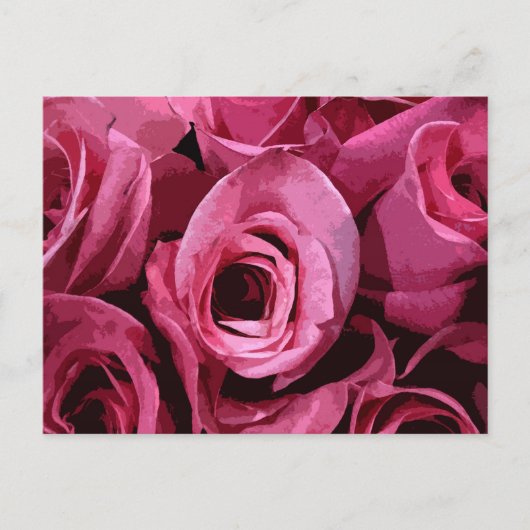 Roos Abstract Briefkaart (Voorkant)
