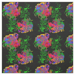 Roos abstract stof