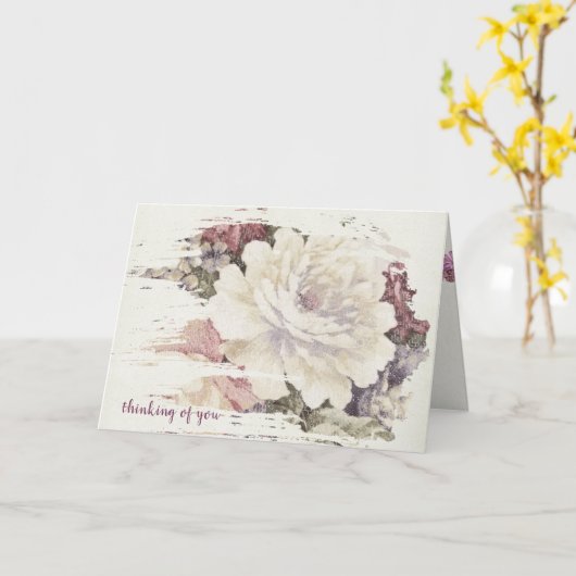 roos abstracte bedekking kaart (Gele Bloem)