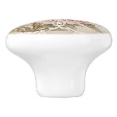  Roos achter kant Keramische Knop (Zijkant)