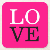 Roos achtergrond liefde bruiloft kartonnen onderzetters (Voorkant)