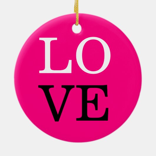 Roos achtergrond liefde bruiloft keramisch ornament (Achterkant)