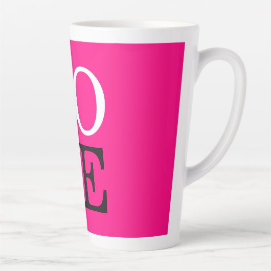 Roos achtergrond liefde bruiloft latte mok (Rechts)