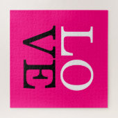 Roos achtergrond liefde bruiloft legpuzzel (Horizontaal)