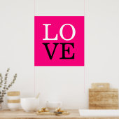 Roos Achtergrond Liefde Bruiloft Poster (Keuken)