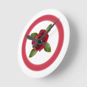 Roos Acrylwandklok Ronde Klok (Hoek)