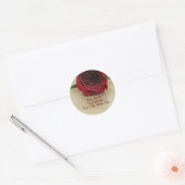 Roos Adresetiketten Ronde Sticker (Envelop)
