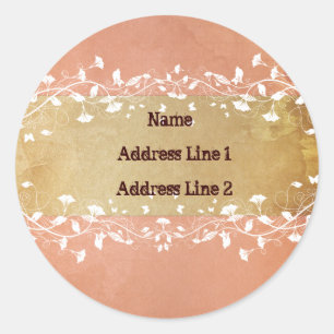 Roos Adresetiketten Ronde Sticker