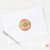 Roos Adresetiketten Ronde Sticker (Envelop)