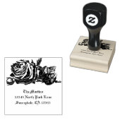  roos adresstempel rubberstempel (Gestempeld)