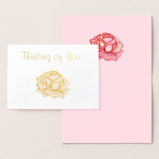 Roos Afbeelding Folie Kaarten (Display)