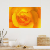Roos afdrukken in kartelvorm poster (Keuken)