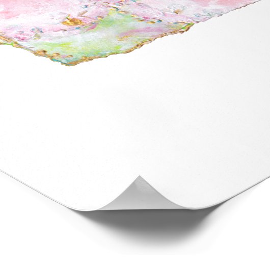 Roos afdrukken poster (Hoek)