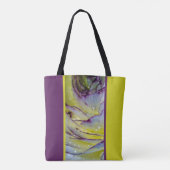 Roos afdrukken tote bag (Achterkant)