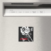 "Roos Alba" Status van schoonmaakwasmachine Magnet (Insitu (Vaatwasser))
