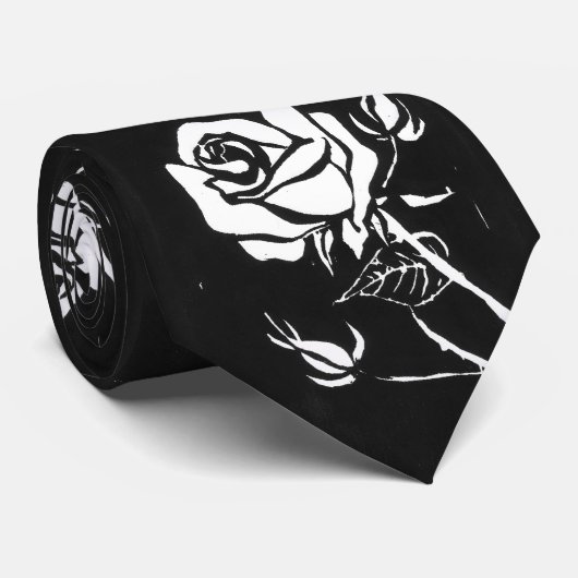 "Roos Alba" Stropdas voor de ventilatortuin (Opgerold)