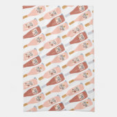 Roos ALL-day wijnliefhebbers patroon Theedoek (Verticaal)