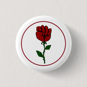 roos anarcho-syndicalisme ronde button 3,2 cm