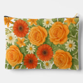 Roos, Anjer en Daisy Print Cut Naaizak Etui (Achterkant)