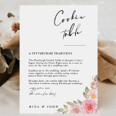 Roos Anjer Minimalistische Cookie Trouwbord Poster