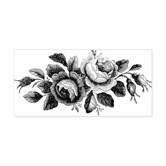  Roos Antiek Rubberstempel (Afrduk)