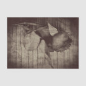 Roos  Antiek Sepia Brown ontleepingspagina Tissuepapier (Voorkant)