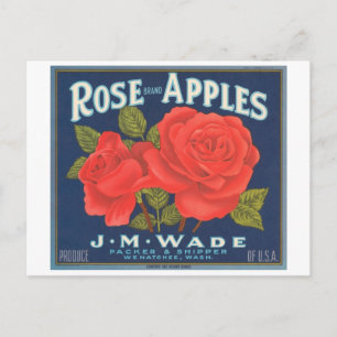Roos Apples  Crate Label Briefkaart