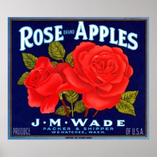 Roos Apples Wenatchee Washington Poster (Voorkant)